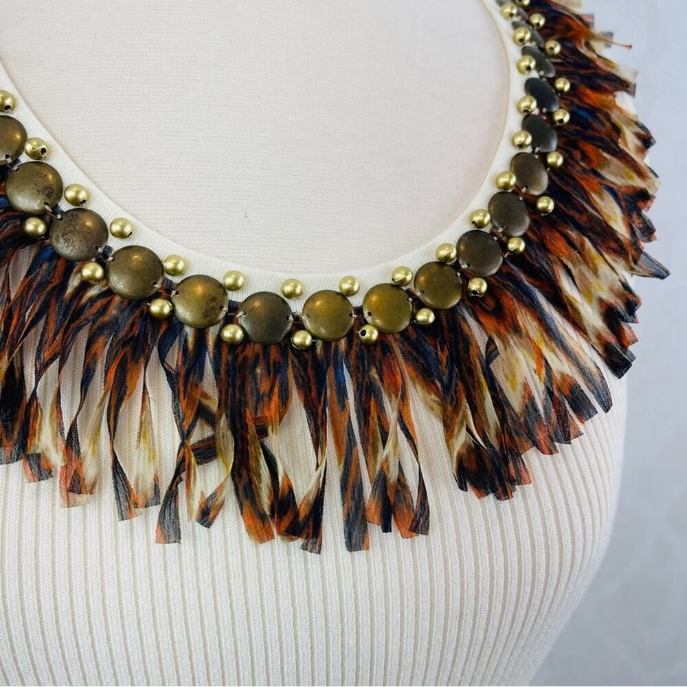 Ruby Rd. Ribbed Cream Beaded Fringe Neckline Tank Size Small - Picture 3 of 10